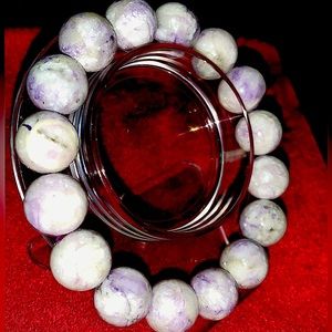 Crystal Purple Unicorn Jasper 14mm